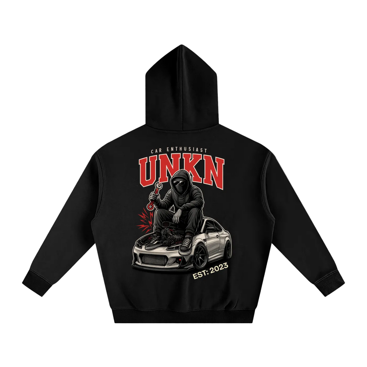 UNKN Retro Fleeced Hoodie