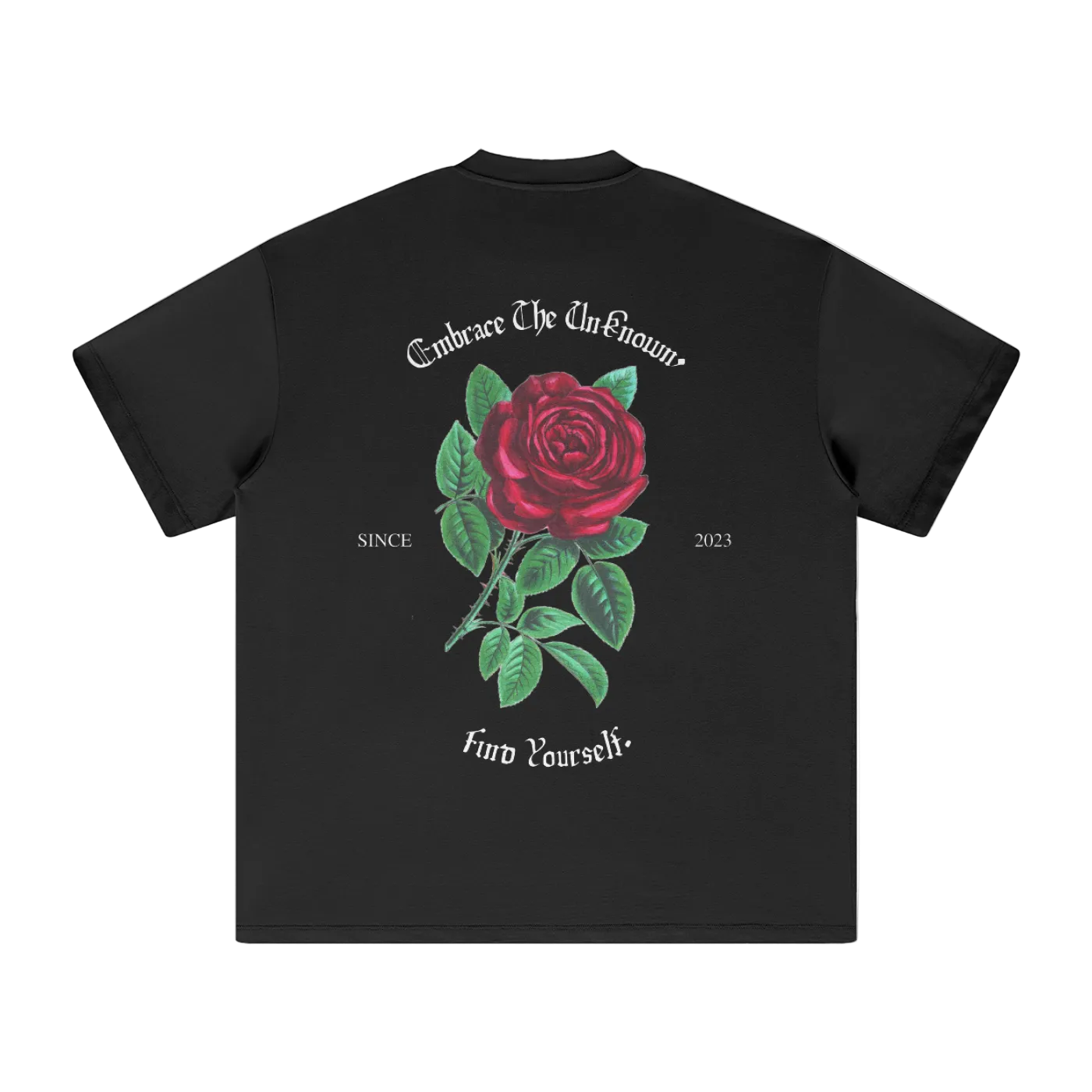 Vintage Red Roses Earth T-Shirt WHT