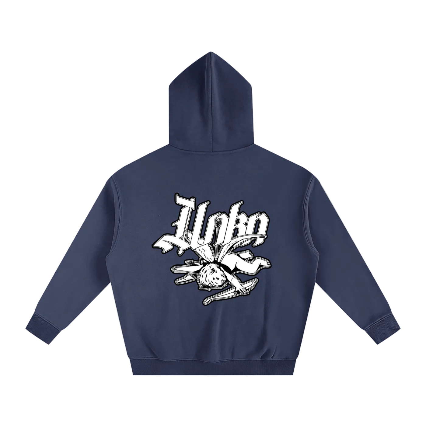 Cupid Fleeced Hoodie WHT