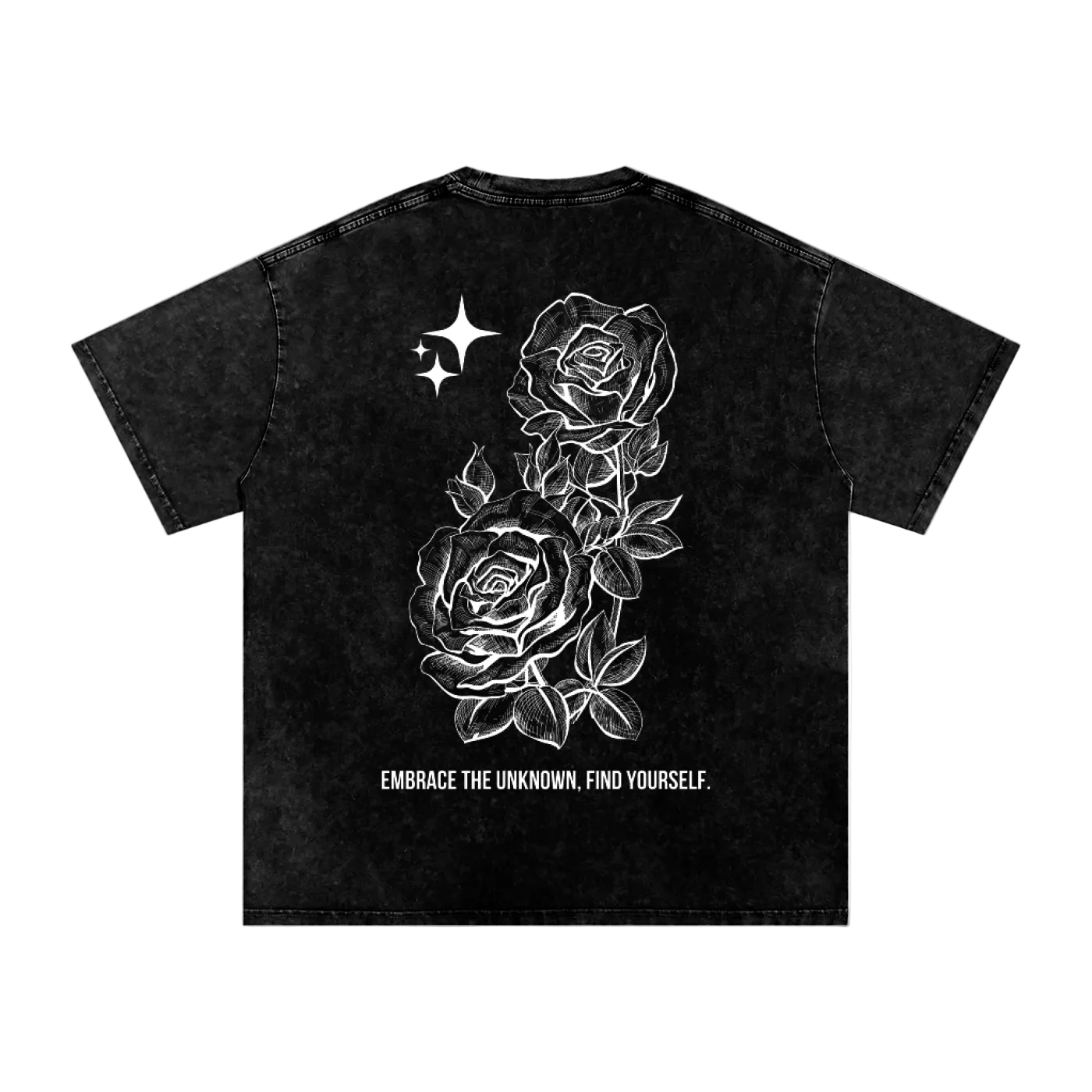Retro Roses Wash T-Shirt WHT