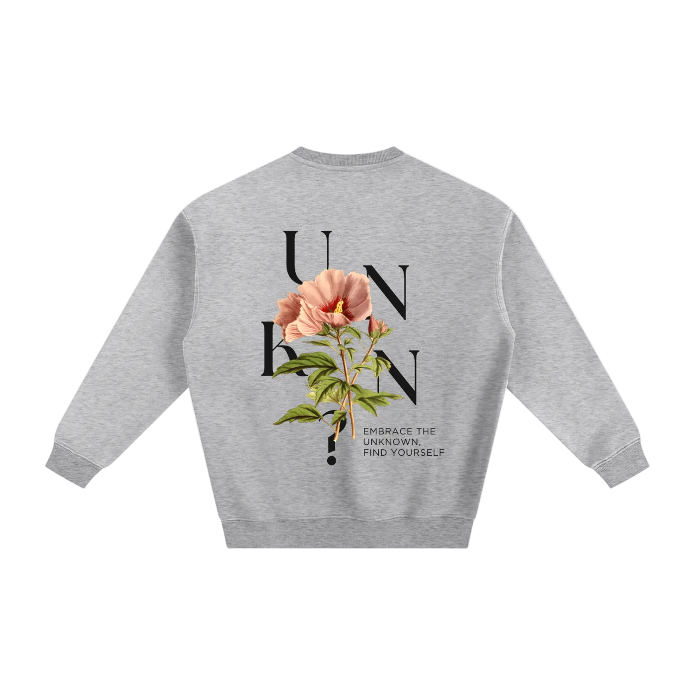 Retro Script Fleeced Sweatshirt BLK
