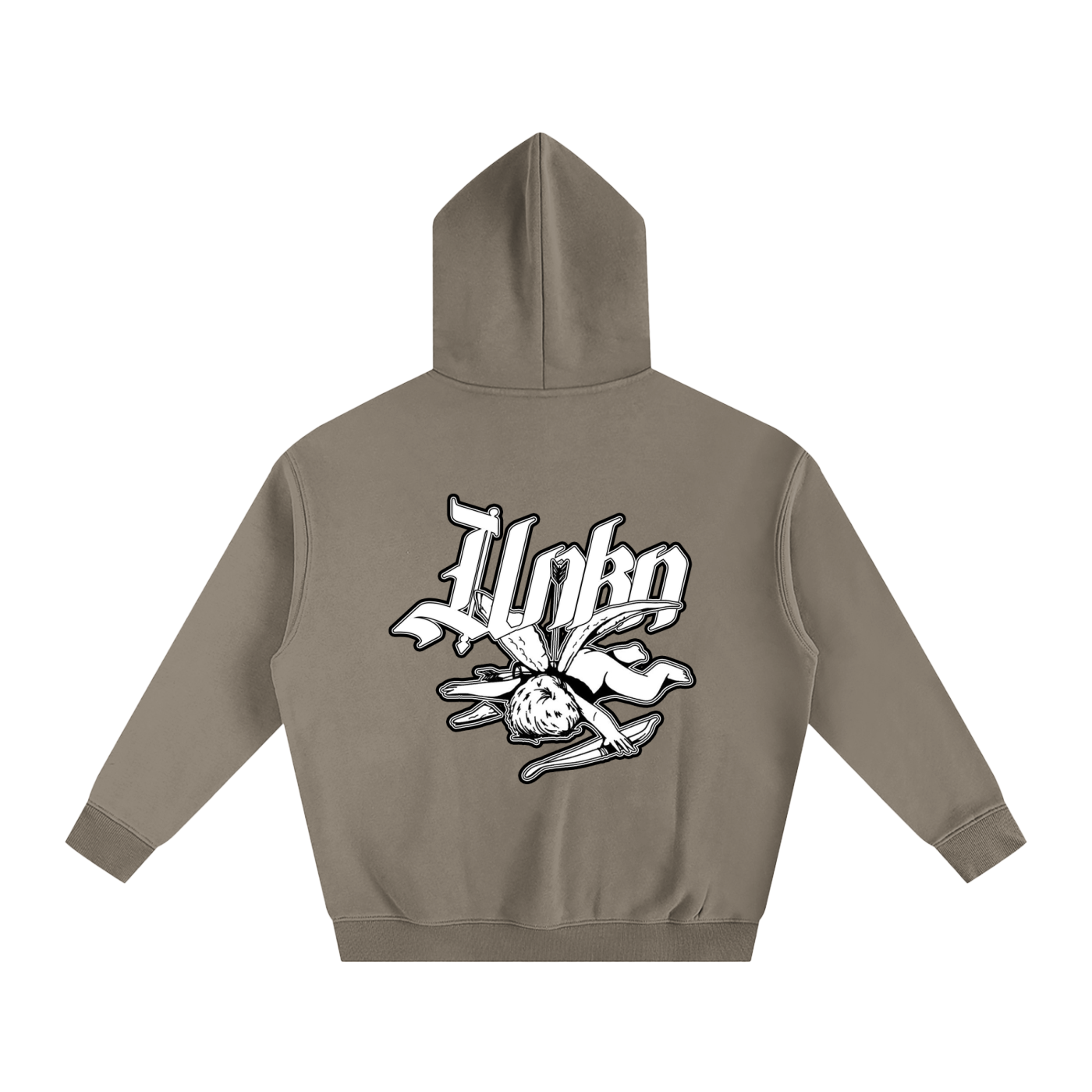 Cupid Fleeced Hoodie WHT