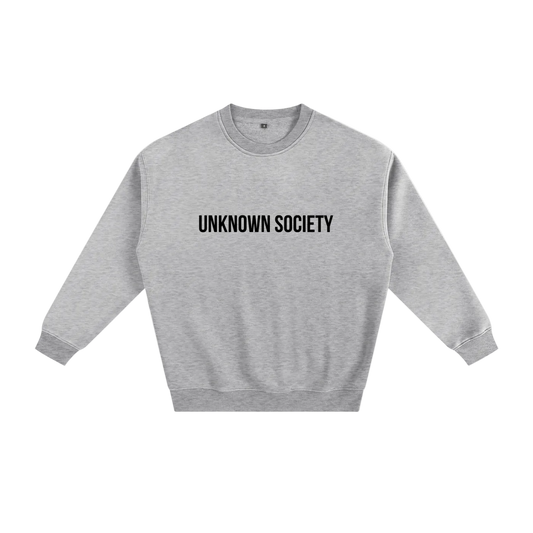 Retro Roses Fleeced Sweatshirt BLK