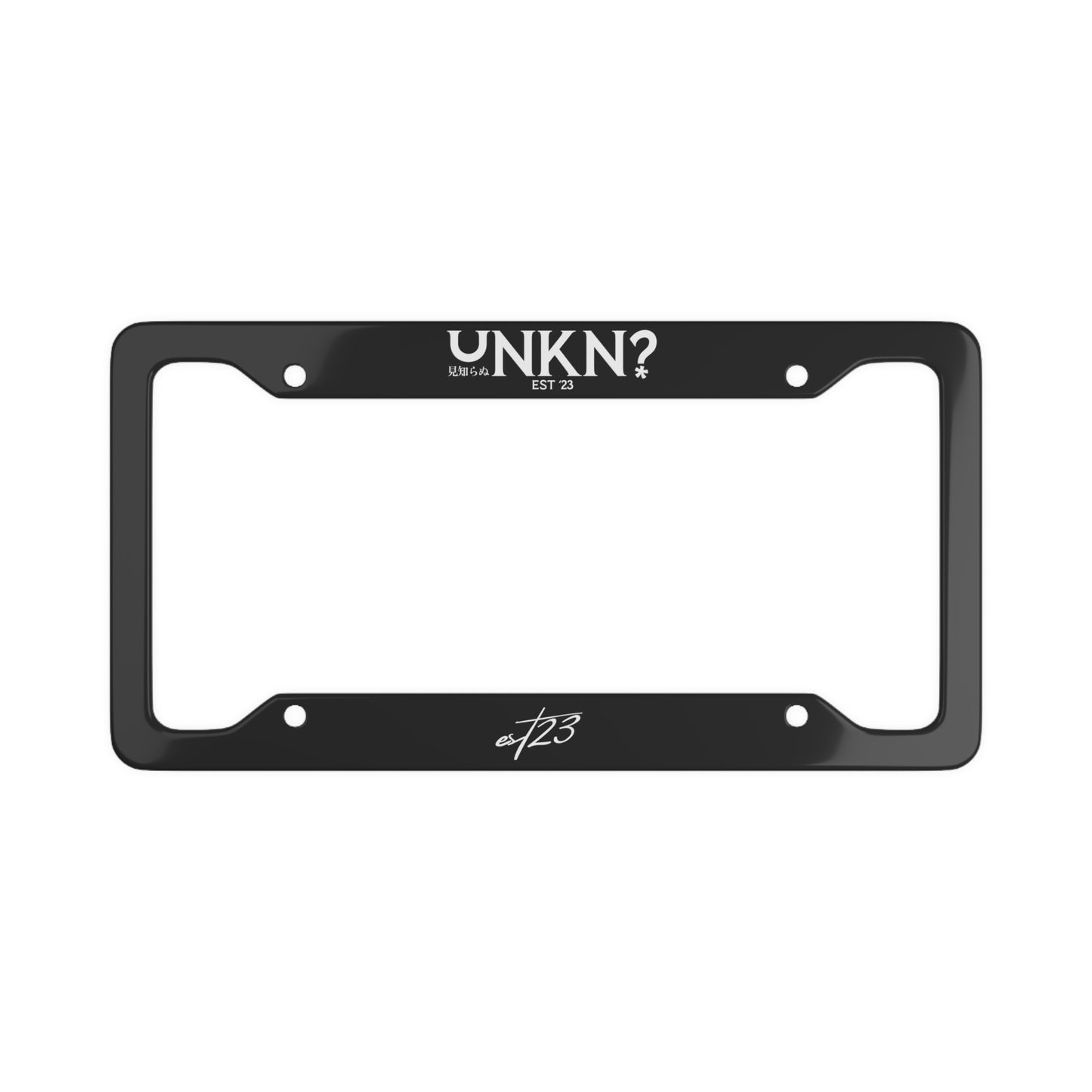 License Plate Frame - Bold
