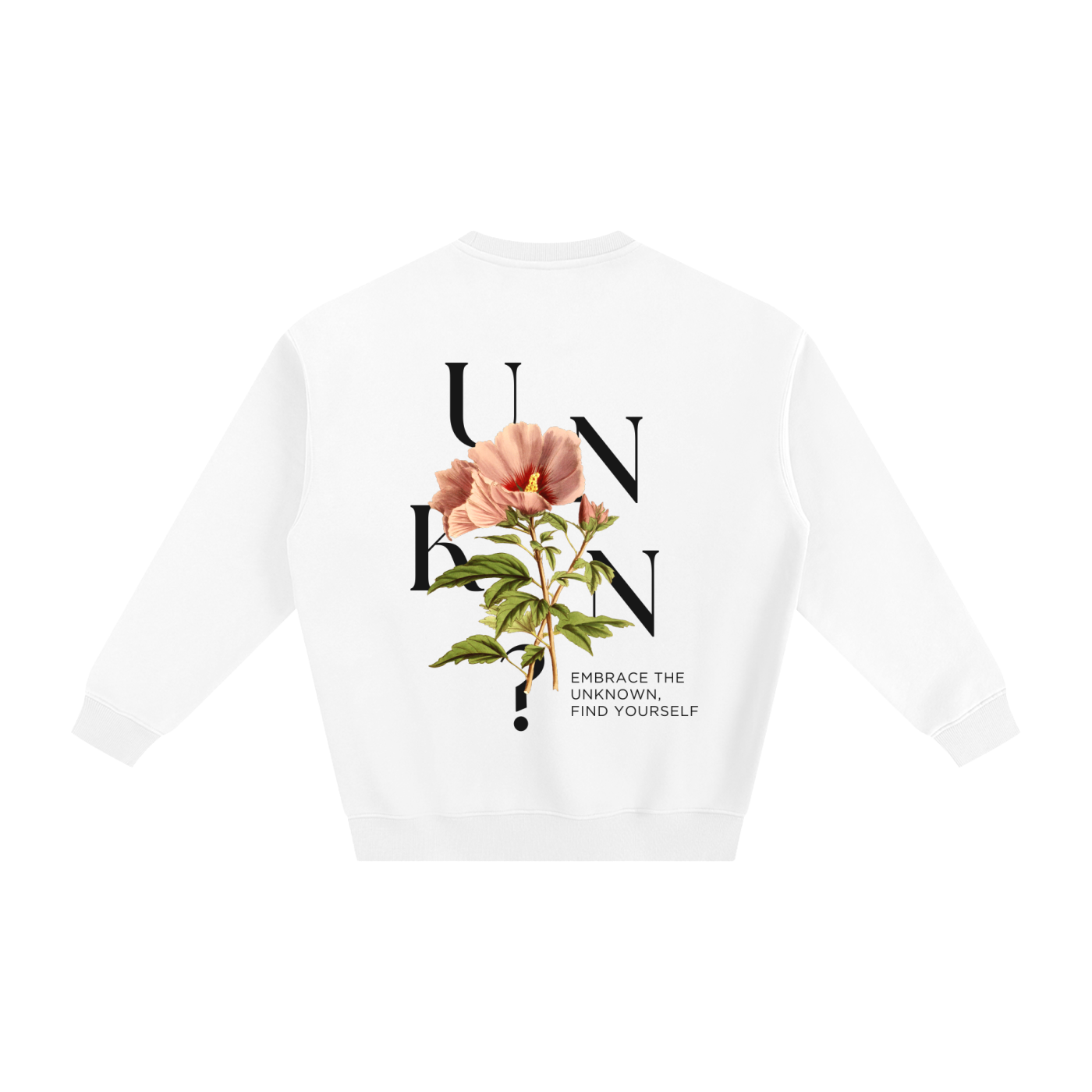 Retro Script Fleeced Sweatshirt BLK