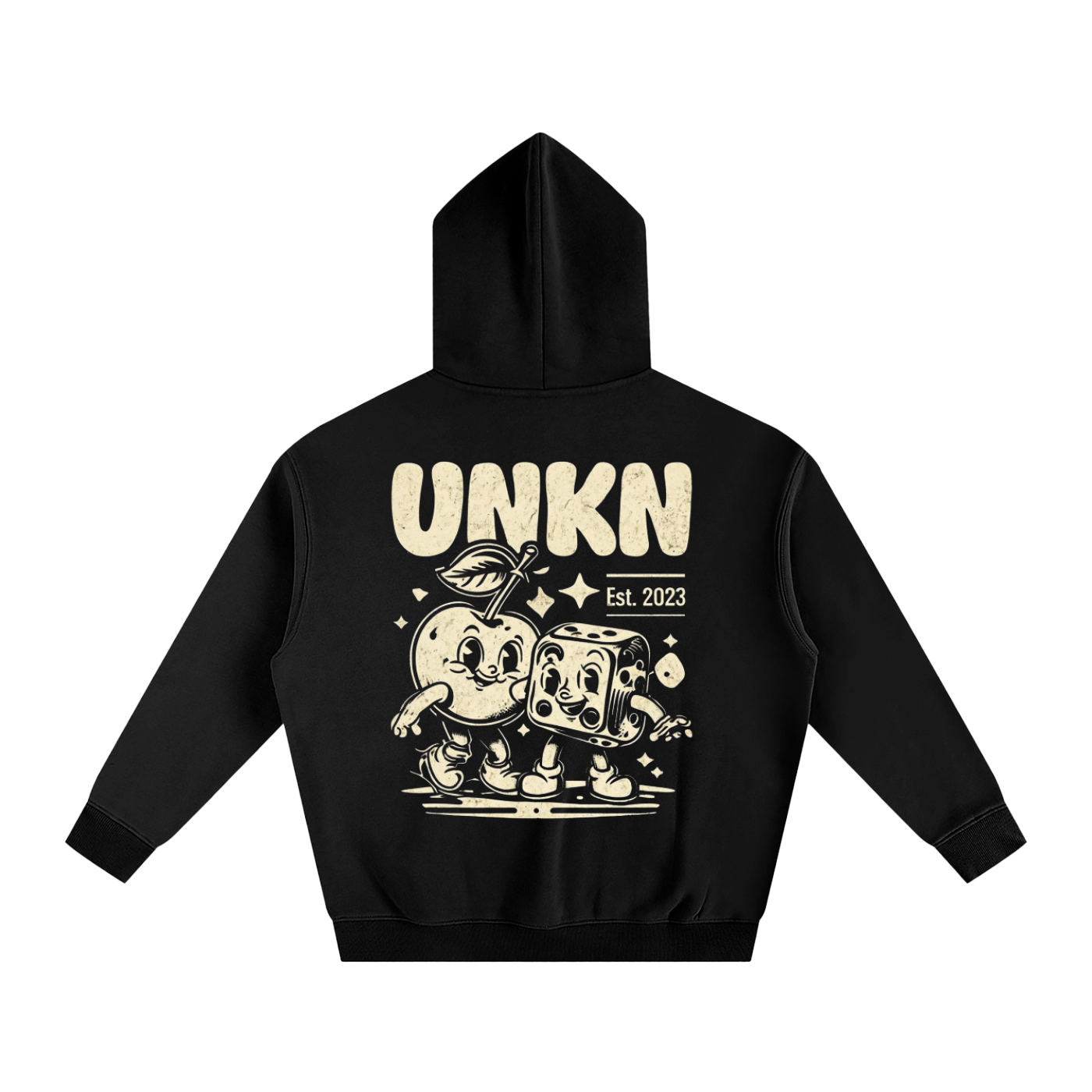 Cherry Dice Fleeced Hoodie