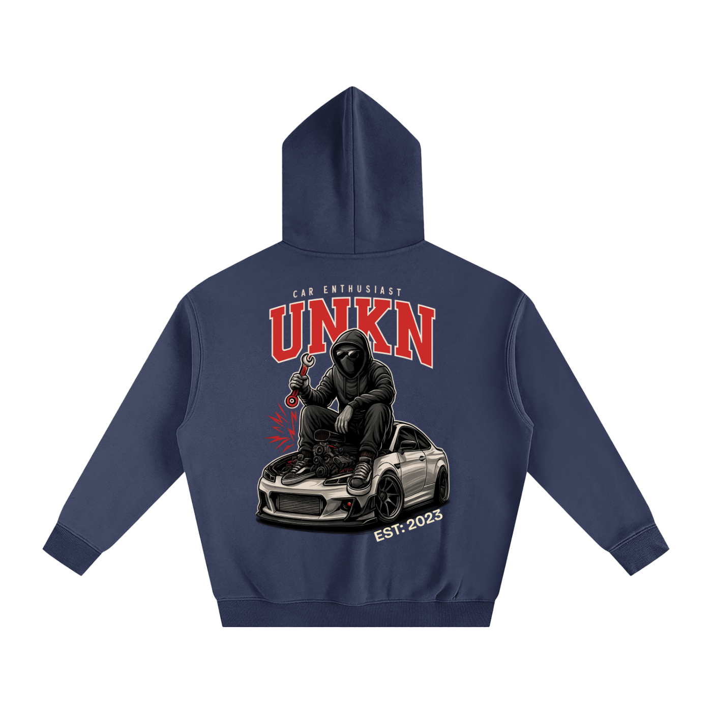 UNKN Retro Fleeced Hoodie