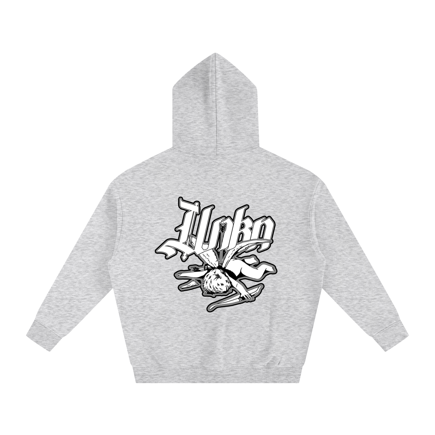 Cupid Fleeced Hoodie BLK