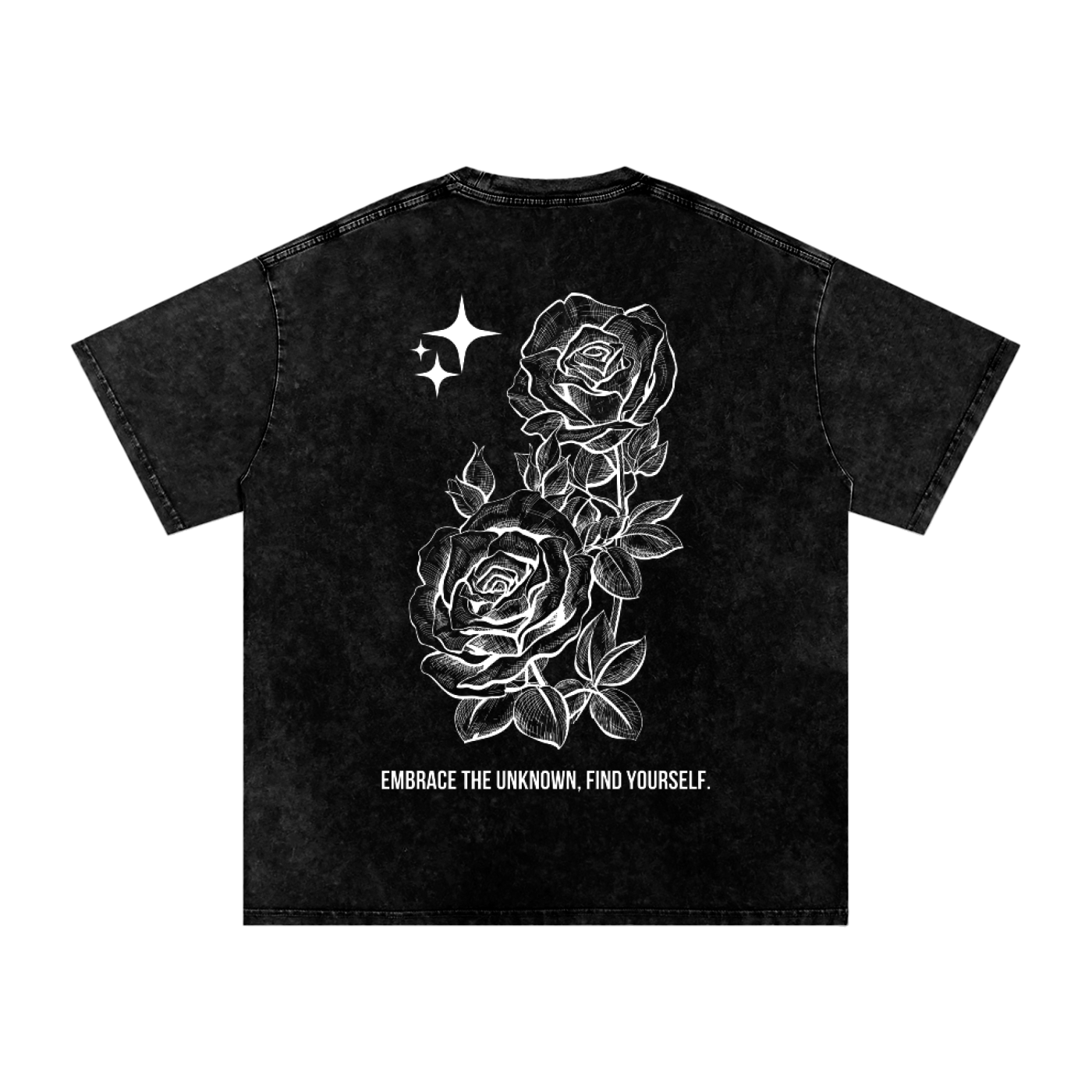 Retro Roses Wash T-Shirt WHT