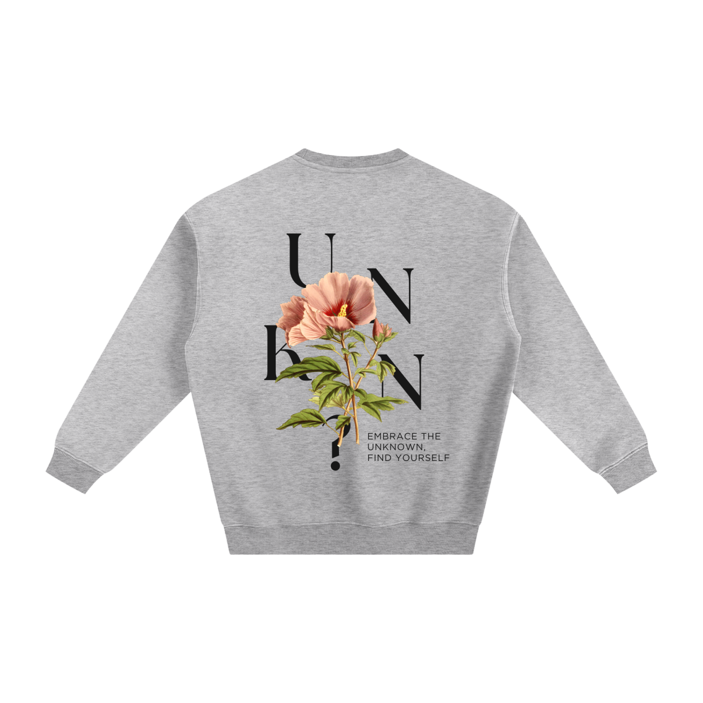 Retro Script Fleeced Sweatshirt BLK