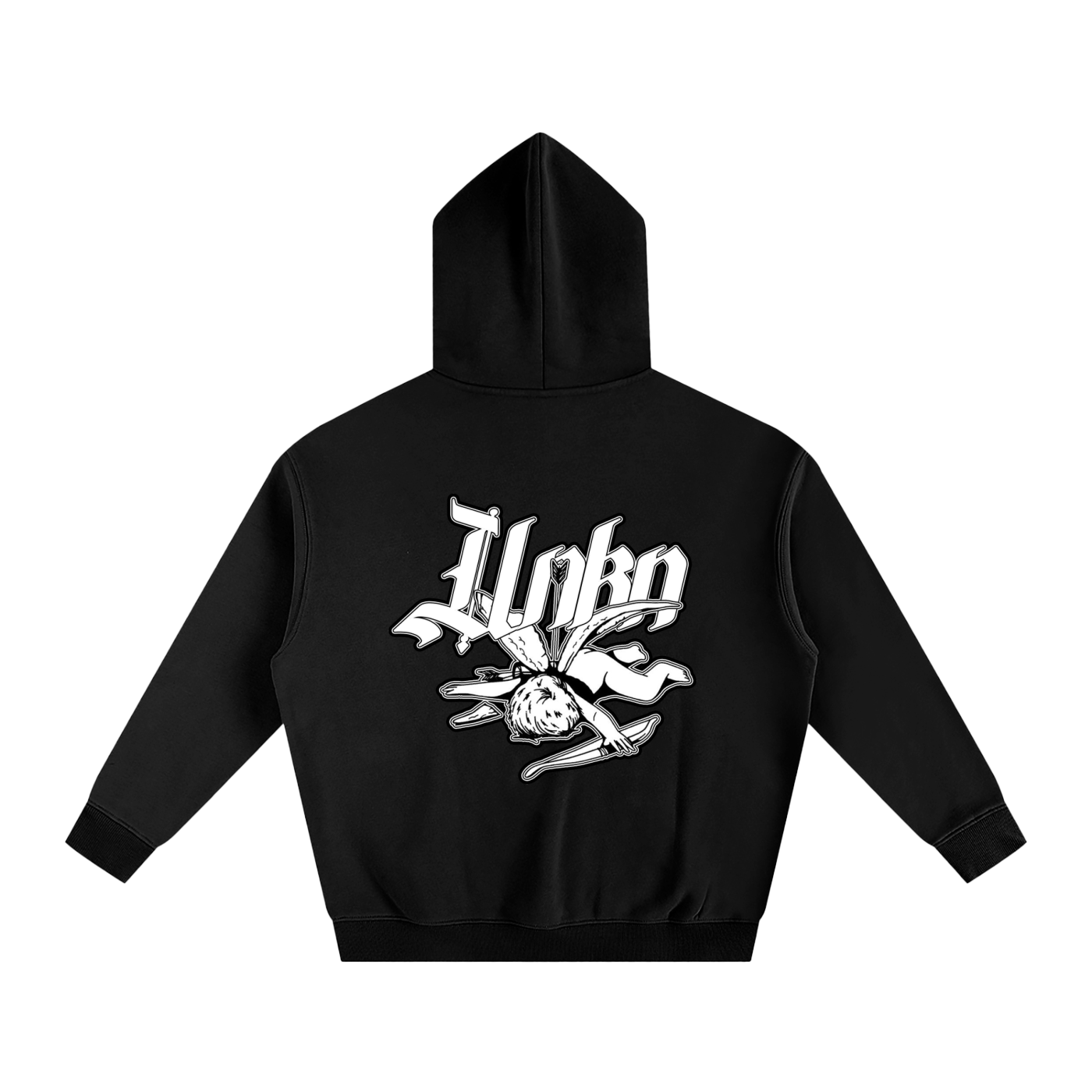 Cupid Fleeced Hoodie WHT