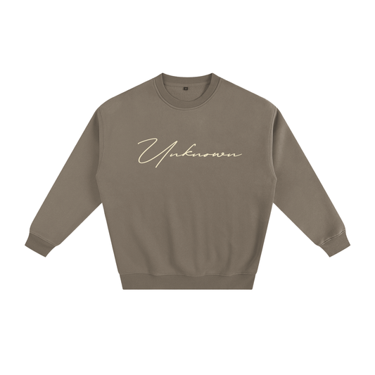 Retro Script Fleeced Sweatshirt BGE